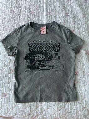 Self Esteem Gray Retro Music Graphic Tee